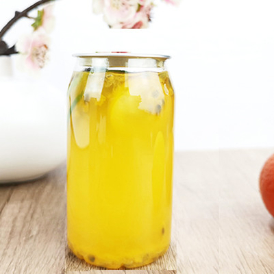 330ml Plastic Clear Cylindrical Storage Containers Jars With Easy Pull Cover