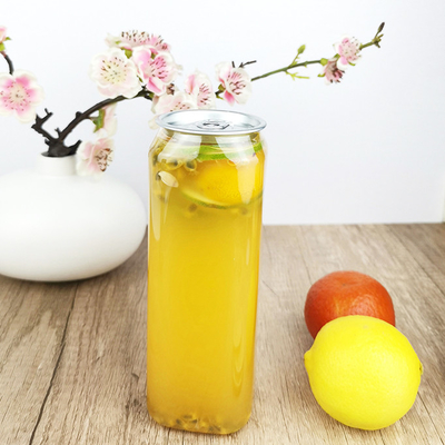 500ml Food Grade Square Plastic Bottles For Tea Packaging