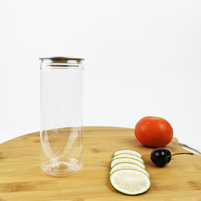 330ml Cylindrical Transparent Plastic Bottles Beverage Containers For Tea Milk