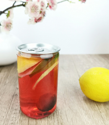 210ml Clear Reusable Soda Can Cylindrical Beverage Cans