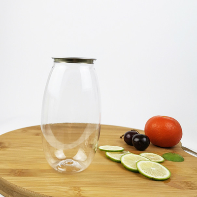 0.5 Liter Plastic Water Bottles Olive Shape With Easy Pull Cover Bath Salts