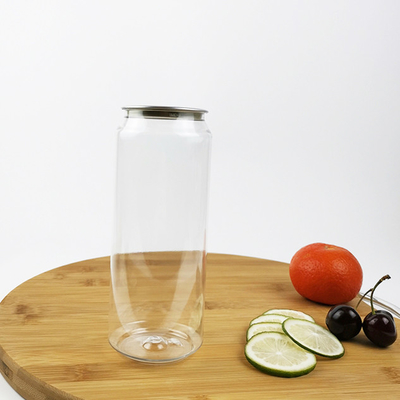 Tea Milk Round PET Container Bottles With Easy Pull Cover Food Grade