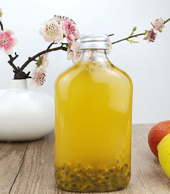 0.35 Liters Disposable Drinking Bottles With Caps Plastic Smoothie Bottles