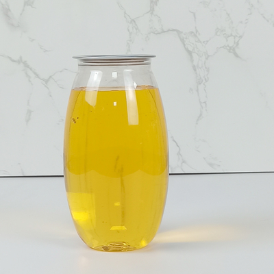 Olive Shape Juice Plastic Storage Bottles 500ml Clear PET Container Jars