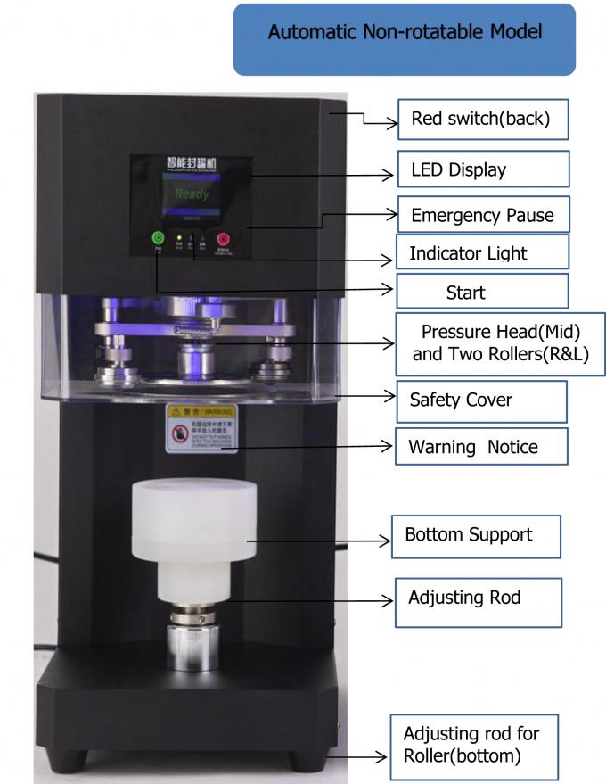 110v 220v Automatic Seamer Machine 220x400x600mm