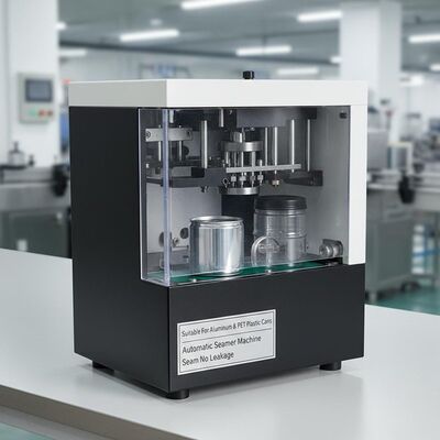 Suitable For Aluminum Cans Automatic Seamer Machine Black and White Seam No Leakage PET Plastic Cans Compatible Durable