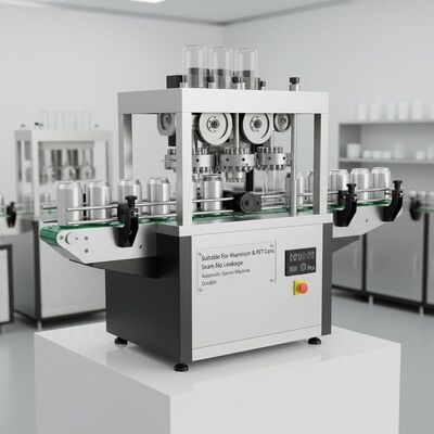 Suitable For Aluminum Cans Automatic Seamer Machine Black and White Seam No Leakage PET Plastic Cans Compatible Durable