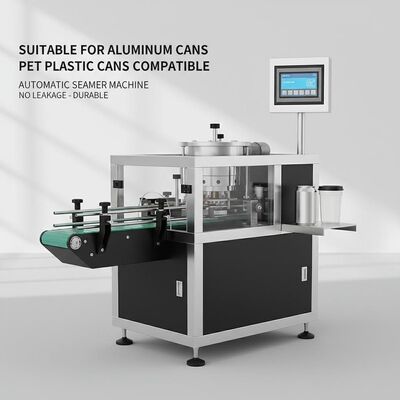 Suitable For Aluminum Cans Automatic Seamer Machine Black and White Seam No Leakage PET Plastic Cans Compatible Durable