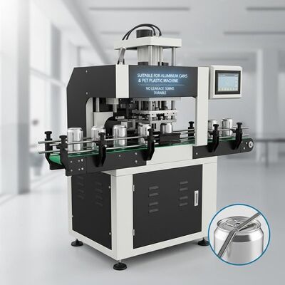 Suitable For Aluminum Cans Automatic Seamer Machine Black and White Seam No Leakage PET Plastic Cans Compatible Durable