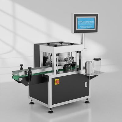 Suitable For Aluminum Cans Automatic Seamer Machine Black and White Seam No Leakage PET Plastic Cans Compatible Durable