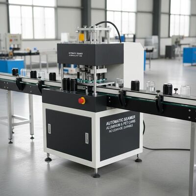 Suitable For Aluminum Cans Automatic Seamer Machine Black and White Seam No Leakage PET Plastic Cans Compatible Durable