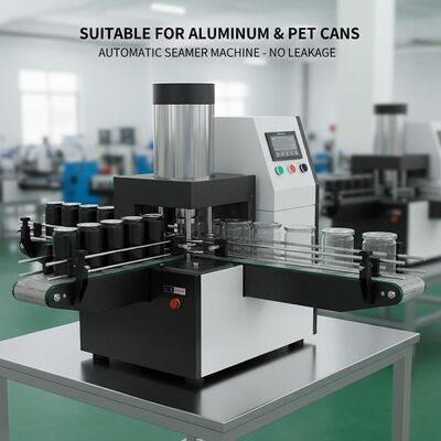 Suitable For Aluminum Cans Automatic Seamer Machine Black and White Seam No Leakage PET Plastic Cans Compatible Durable