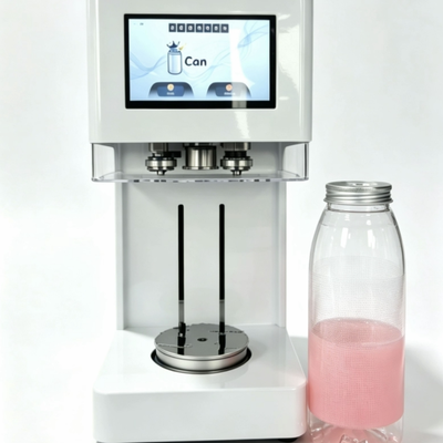 Automatic Sealing Machine 30-100mm Diameter 60-200mm Height For PET Plastic Cans Compact Footprint For Small To Mid-size Production Lines
