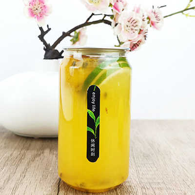 330ml Clear Plastic Container Bottles Cold Pressed Juices Homemade Beverages