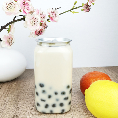 250ml Easy Pull Cover Clear Square Plastic Bottles Water Beverage