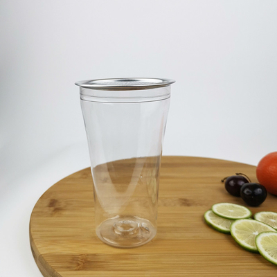 Water Juice 400ml Clear Beverage Containers With Snap Lids