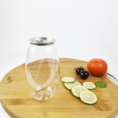 500ml Olive Shape Empty Bottles Plastic Jars With Easy Pull Cover Lotion