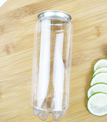 500ml Food Grade Empty Clear Plastic Containers With Easy Pull Cover Beverages