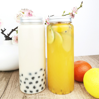 Cylindrical 0.5 Liter PET Plastic Bottles With Caps Dried food