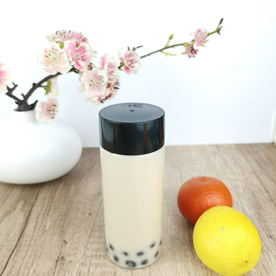 Milk Empty 300ml PET Plastic Screw Cap Jars With Cap