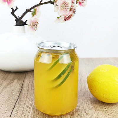 0.25L Clear Plastic Container Bottles With Easy Pull Cover Water Beverage