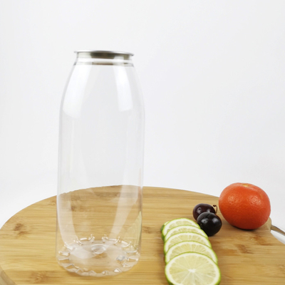 1000ml Clear Plastic Container with Easy Pull Cover, Store Juices &amp; Drinks