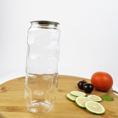 Tea Milk Plastic 0.5L Food Container Jars With Easy Pull Cover