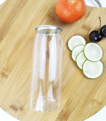 Flower Bottom 0.5L Plastic Container Jars With Cans Lids