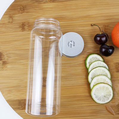 Food Grade Cylinder Food Containers 0.5 Liter With Lids Water Dried Food