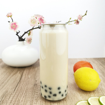 Food Grade 500ml Plastic Disposable Drinking Bottles Round PET Container Jars