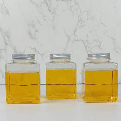 0.5L BRA Free Screw Cap Jars Flat Square Juice Bottles For Tea Milk