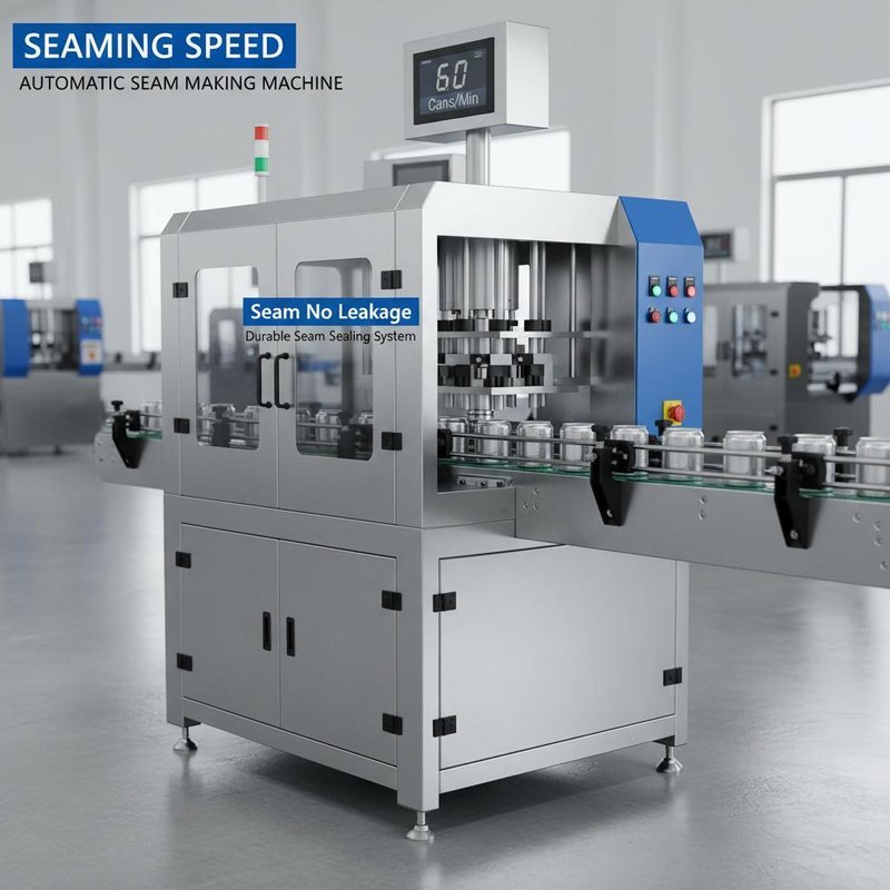 Seamingspeed 30-60 Cans Per Minute Automatic Seam Making Machine ...