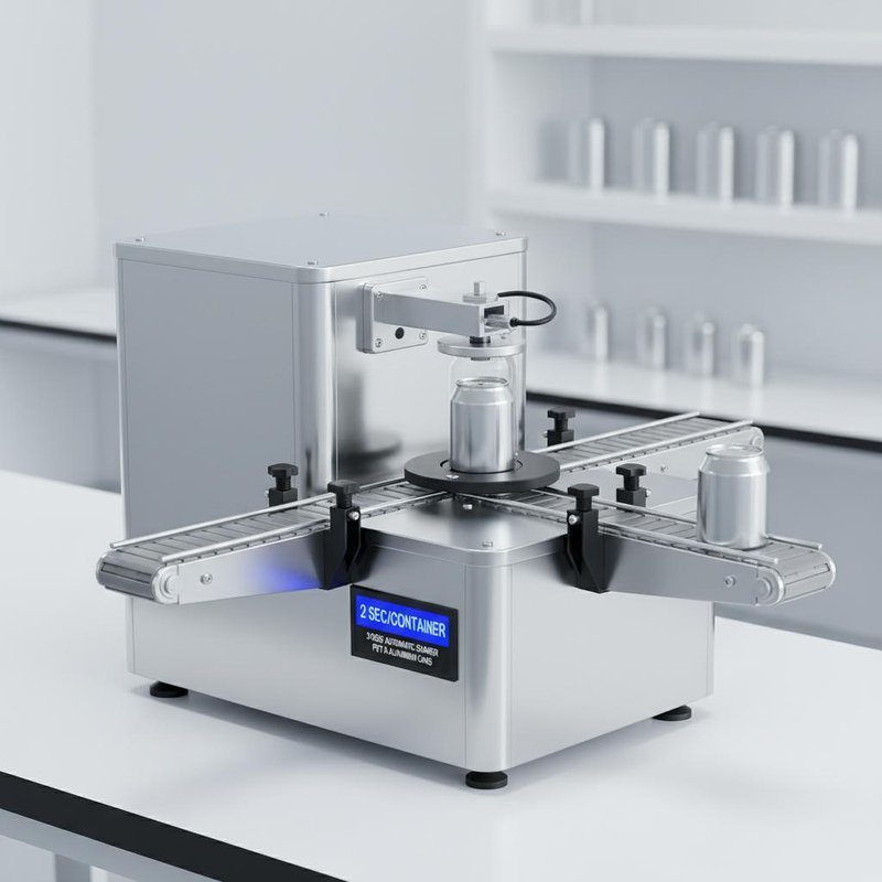 31kgs Automatic Seamer Machine capable of sealing PET Plastic Cans and ...